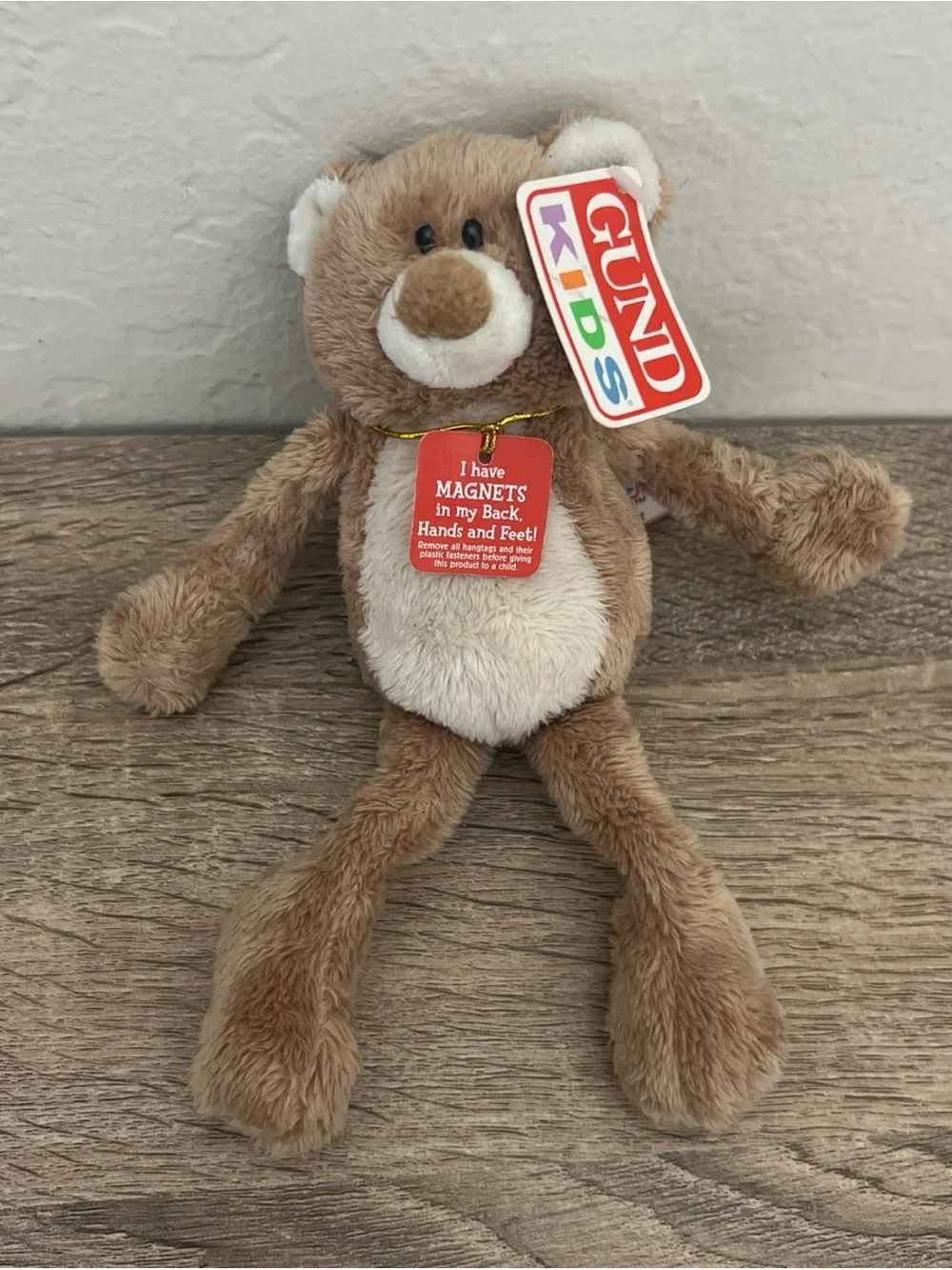 NWT Gund Kids Magnatudes Henley Bear 20034 Magnet Brown Teddy Bear Plush